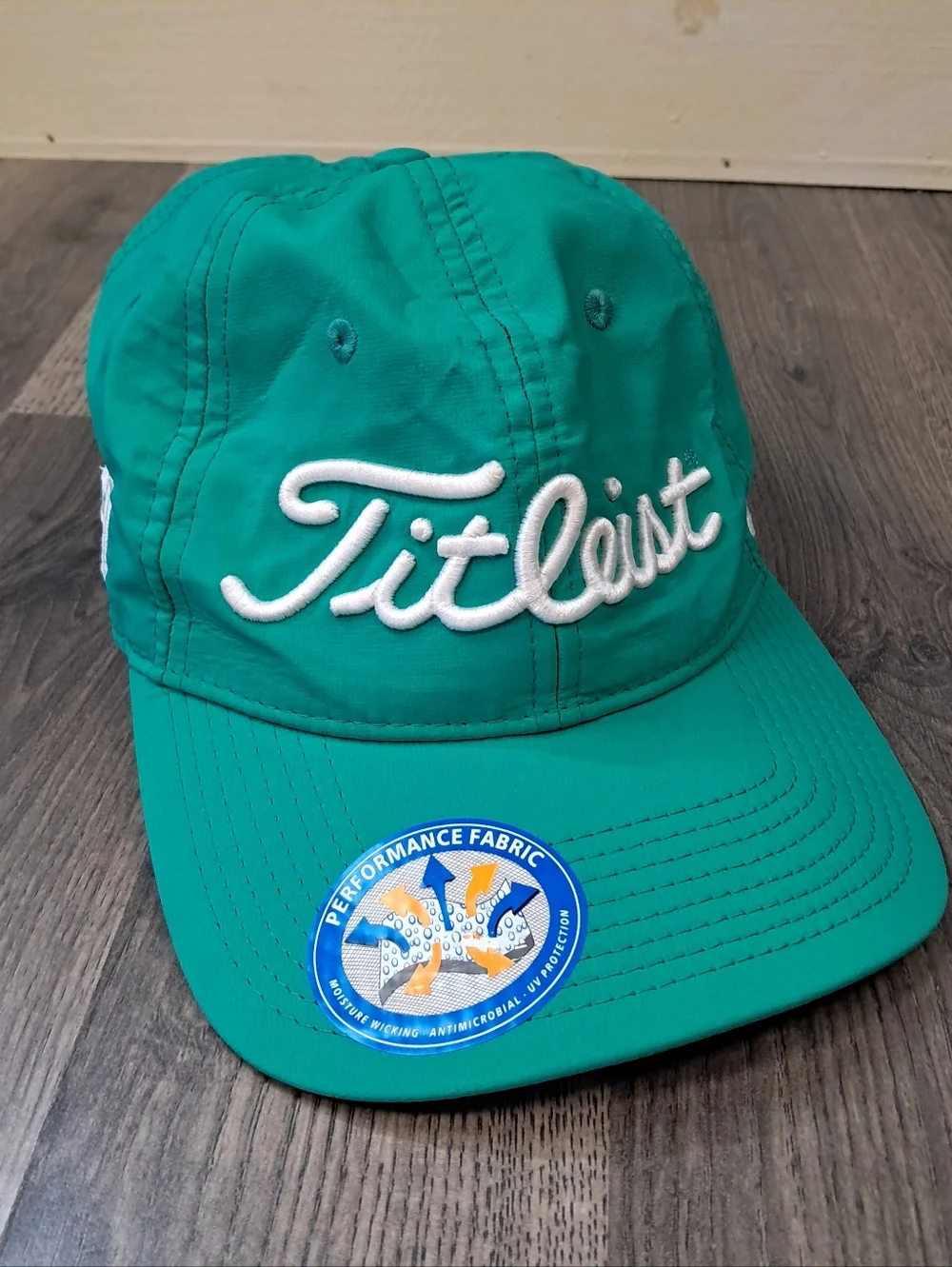 Titleist Pro V1 FootJoy Golf Hat Seafoam Green Adjustable Strapback Embroidered - Picture 1 of 7